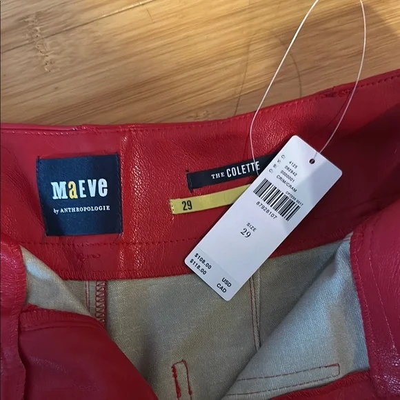 Maeve High Waist Red Shorts - Picture 4 of 4